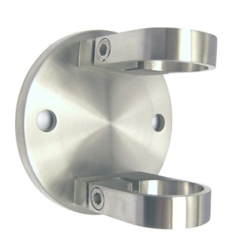 Wandhalterung 120 mm, f�r Rohr 48,3 mm, h�henverstellbar, V2A